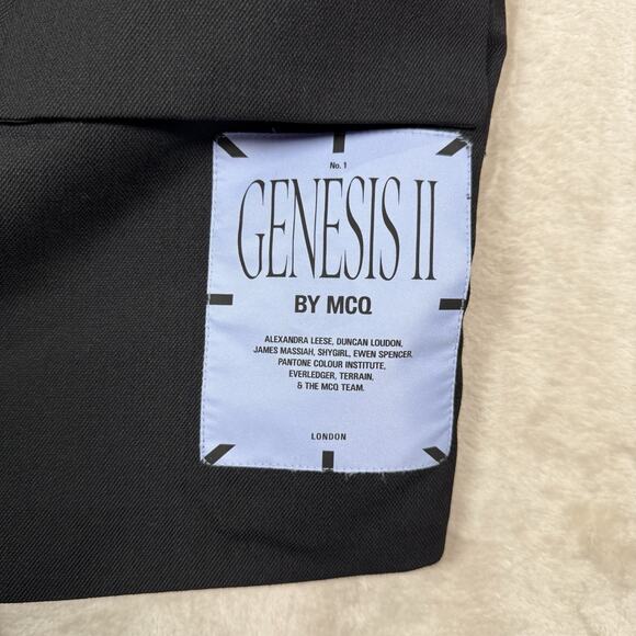 MCQ Alexander McQueen Genesis II Hybrid Utility Blazer Jacket Black IT 50 US 40 - Picture 4 of 13